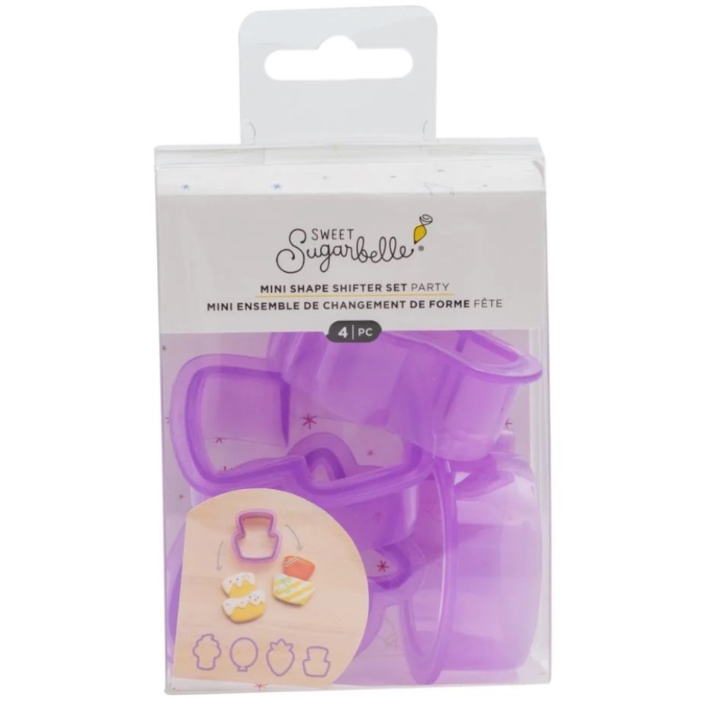 Sweet Sugarbelle Mini Shape Shifter Set Party Birthday Cookie Cutters Purple